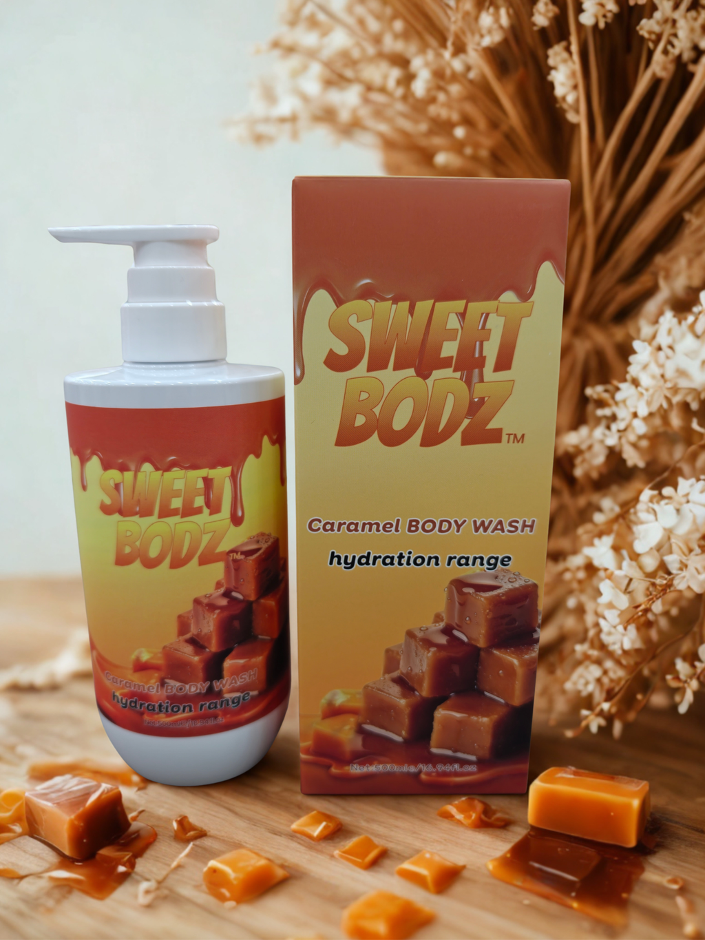 Caramel Bodywash Hydration Range 500mls