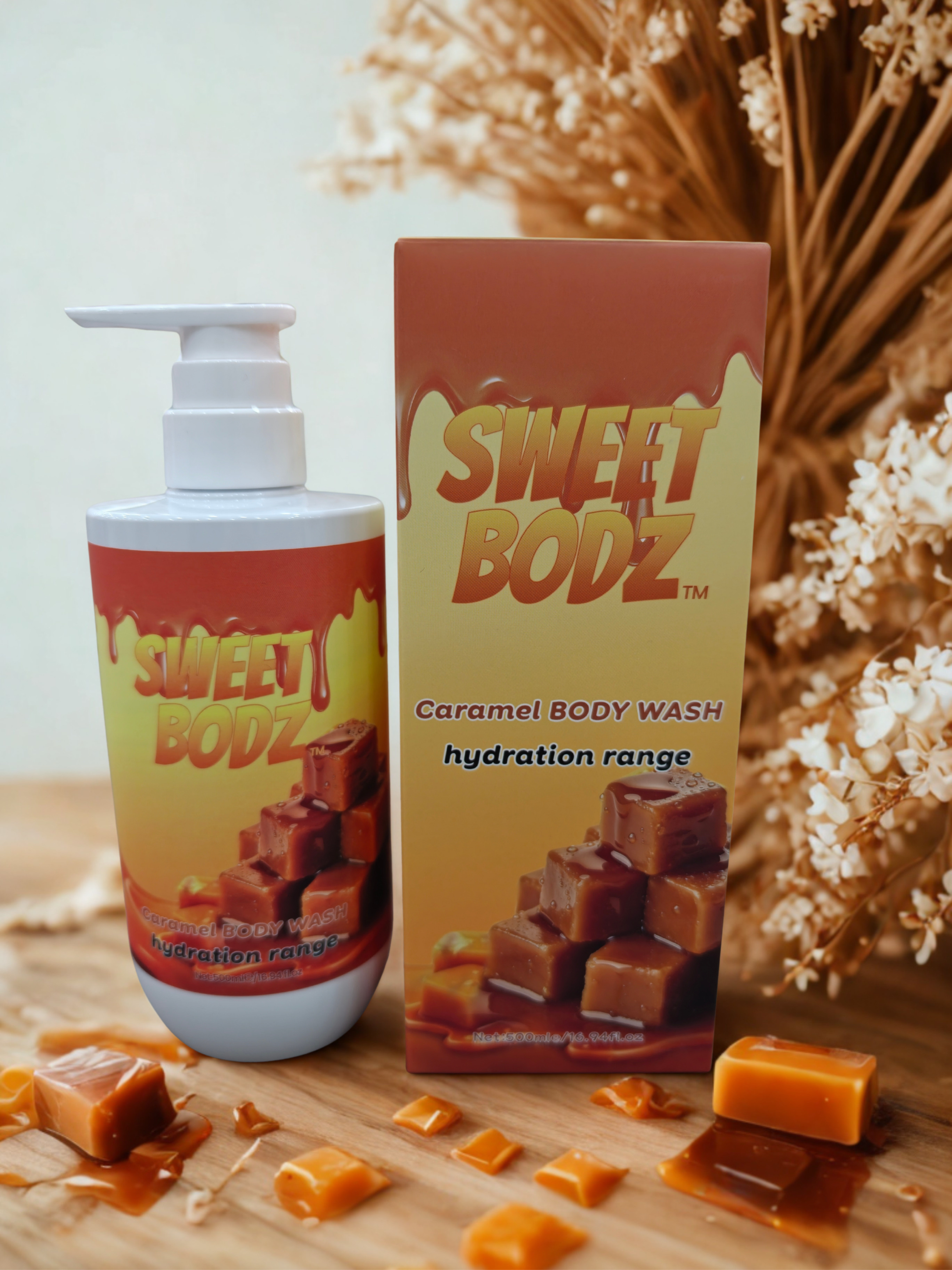 Caramel Bodywash Hydration Range 500mls