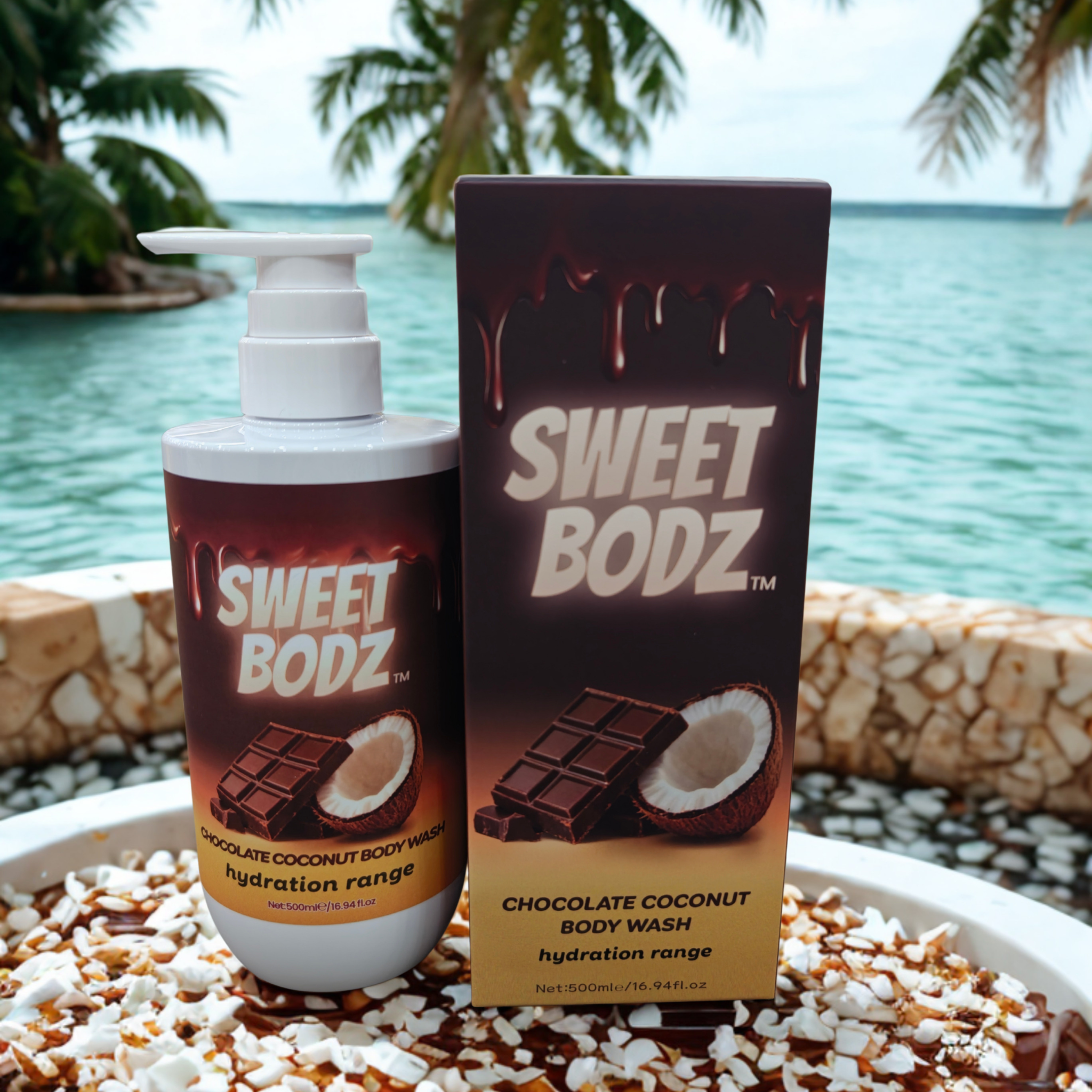 Chocolate Coconut Bodywash Hydration range 500mls