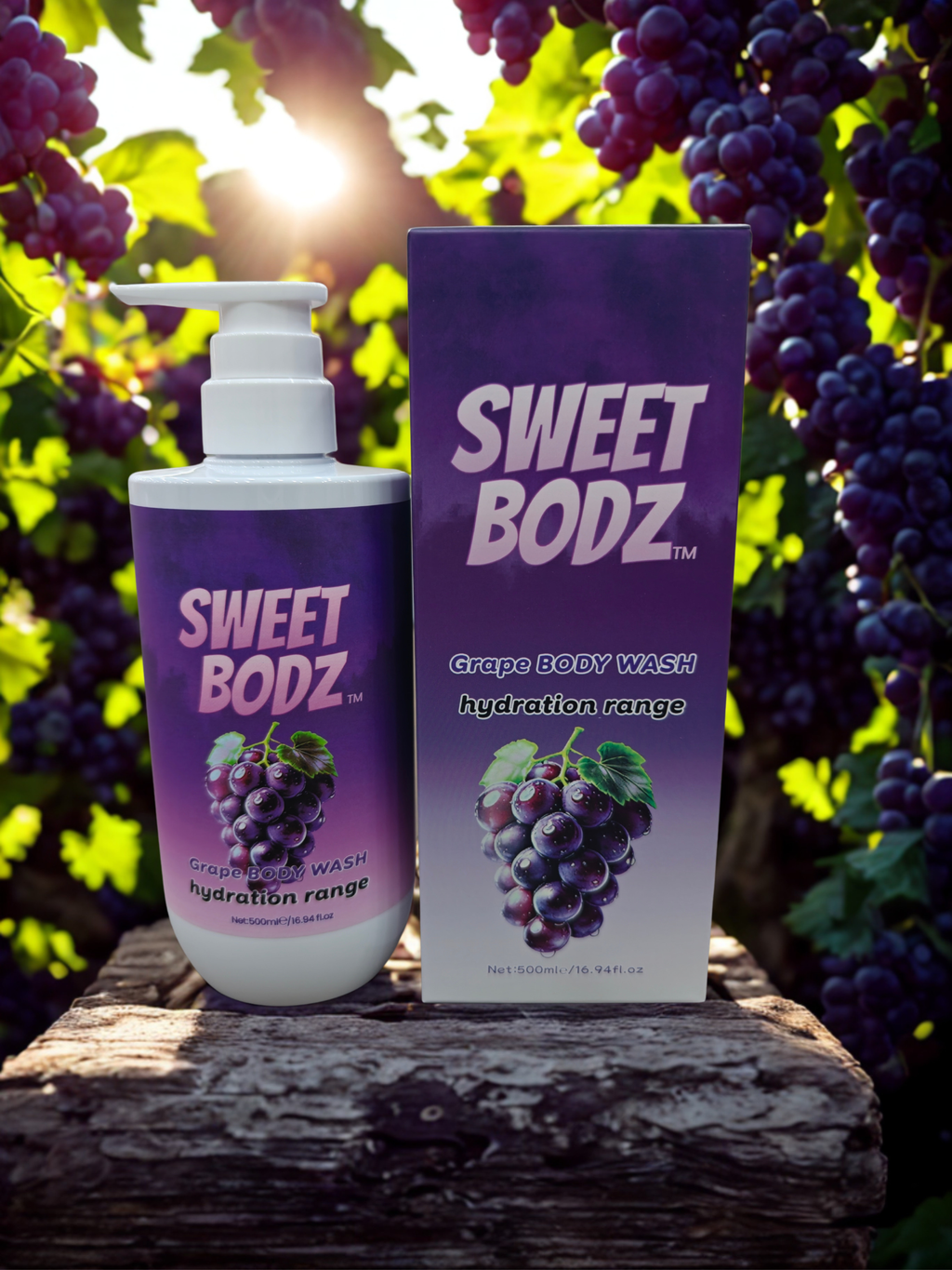 Grape Bodywash Hydration range 500mls
